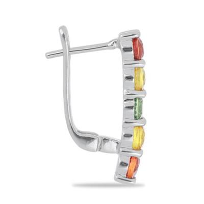 BUY STERLING SILVER MULTI SAPPHIRE GEMSTONE EARRINGS – BULK SUPPLIER & EXPORTER | JEWELPIN